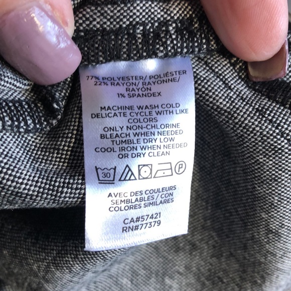 Ann Taylor Factory NWT Straight Crop High Rise Houndstooth Pants Size 14 - Picture 7 of 7